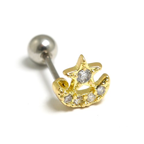 Gem Crystal Ear Cartilage Helix Ring Bar Stud Ear Cuff Climber Piercing Earring - Picture 16 of 268