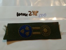 Schweden Kokarde auf gr&uuml;n gewebt 2 St&uuml;ck (mm248)