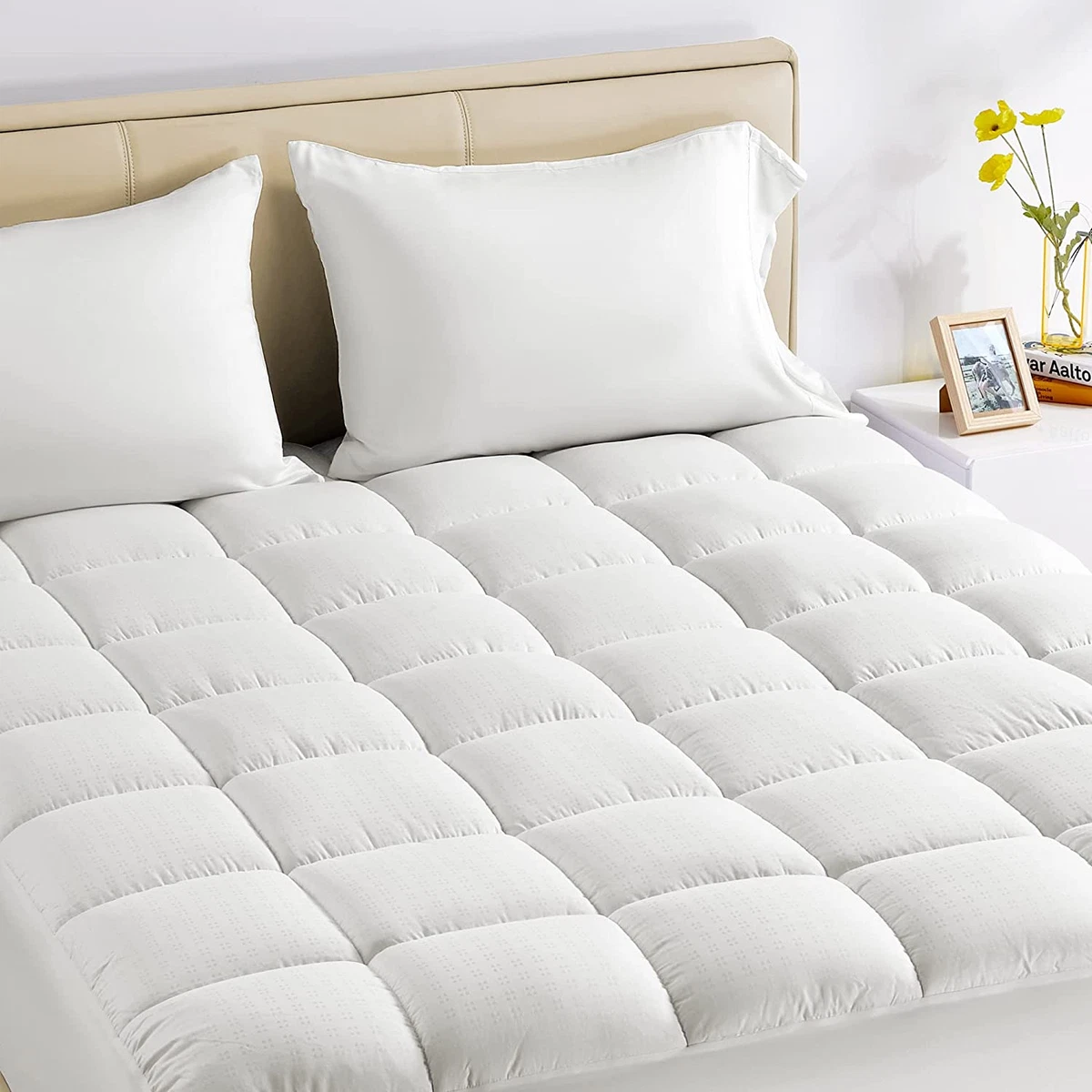 Cotton mattress topper deals