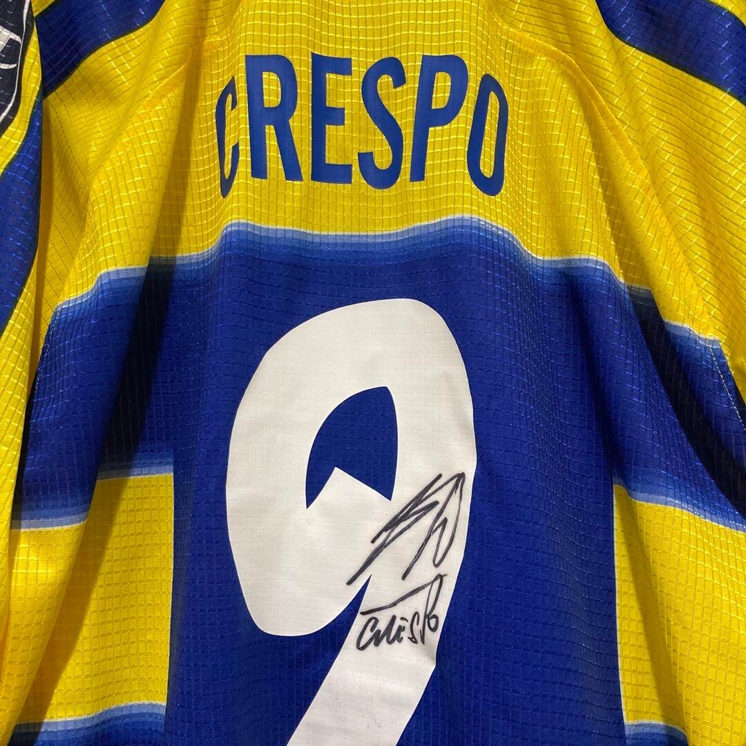 AFA ユニフォーム Hernan Crespo Parma 9番 ストライプ AFA ユニフォーム Hernan Crespo Parma 9番 ストライプ - メルカリ