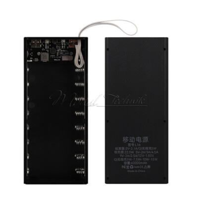 16*18650 Wireless Charge Power Bank Case PD3.0 QC3.0 Quick Charge Fast Charing