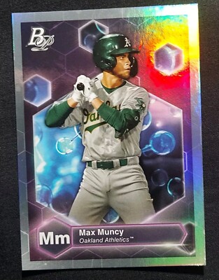 2022 BOWMAN PLATINUM PRECIOUS ELEMENT OAKLAND ATHLETICS MAX MUNCY #PE-30