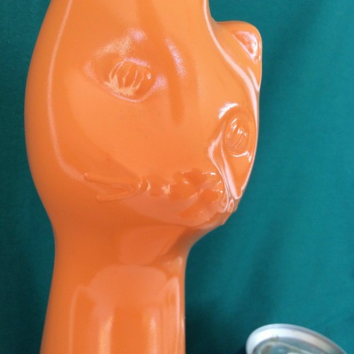 1 Figural Happy Cat Empty Wine Bottle German Reisling with Cork COLOR CHOICE - Picture 39 of 59