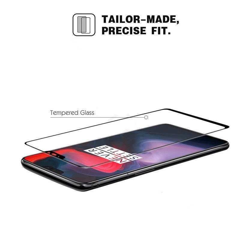 Cubierta protectora de pantalla de vidrio templado de cobertura completa para OnePlus 8 7 6T 6 5T 9D Foto 4 de 4