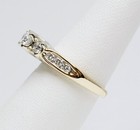 LSC 14K Yellow & White Gold 1cttw Round Diamond 3 Stone Ring — photo 3
