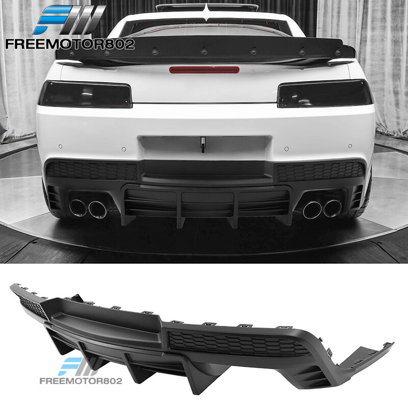 Fit 14-15 Camaro Zl1 Style Pp Rear Bumper Diffuser Lip L Zzg Indicado