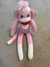 Vintage Ozark Mountain Kids Old-Fashioned Sock Monkey Plush 20  Kids Toy Doll