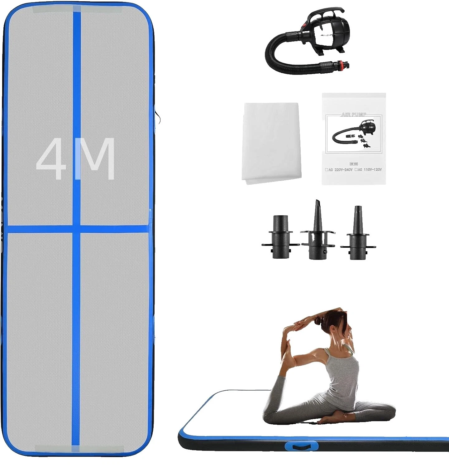 Colchonetas de Ejercicio de PVC blanco