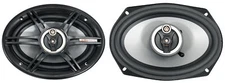 Pair Crunch CS693 6x9" Car Audio 3-Way Speakers 400 Watts Max