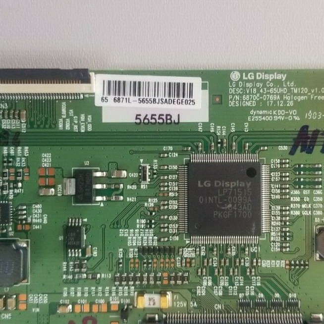 Philips 65PFL5504/F7 LED LCD TV MAIN & TCON BOARD VERSION