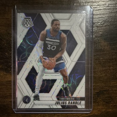 2024-25 Panini Mosaic - Julius Randle #107 International White Mosaic Prizm /25