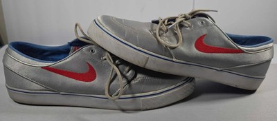Nike Zoom Stefan Janoski PR Metallic Silver Men's Size 13 482972-064