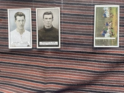 1925 Gallaher Zigarettenkarten berühmte Fußballer Chelsea Bolton Manchester City