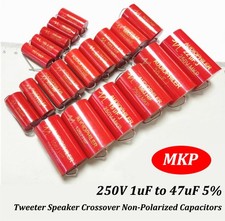Tweeter Speaker Crossover Non-Polarized Capacitors 250V 1/2.2/3.3uF to 47uF 5 