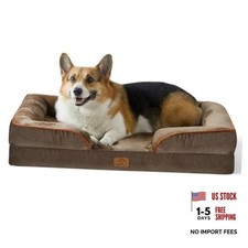 Orthopedic Dog Beds Large Sized Dog Washable 35"l X 25"w X 6.5"th Brown