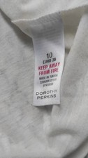 Dorothy Perkins Creme Spitzen Kleid Gefüttert Kurzarm UK 10 EU 38...