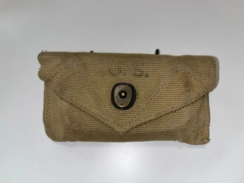 New ListingUS Military Issue WW2 Medical First Aid Kit Canvas Bandage Pouch Dated 1932