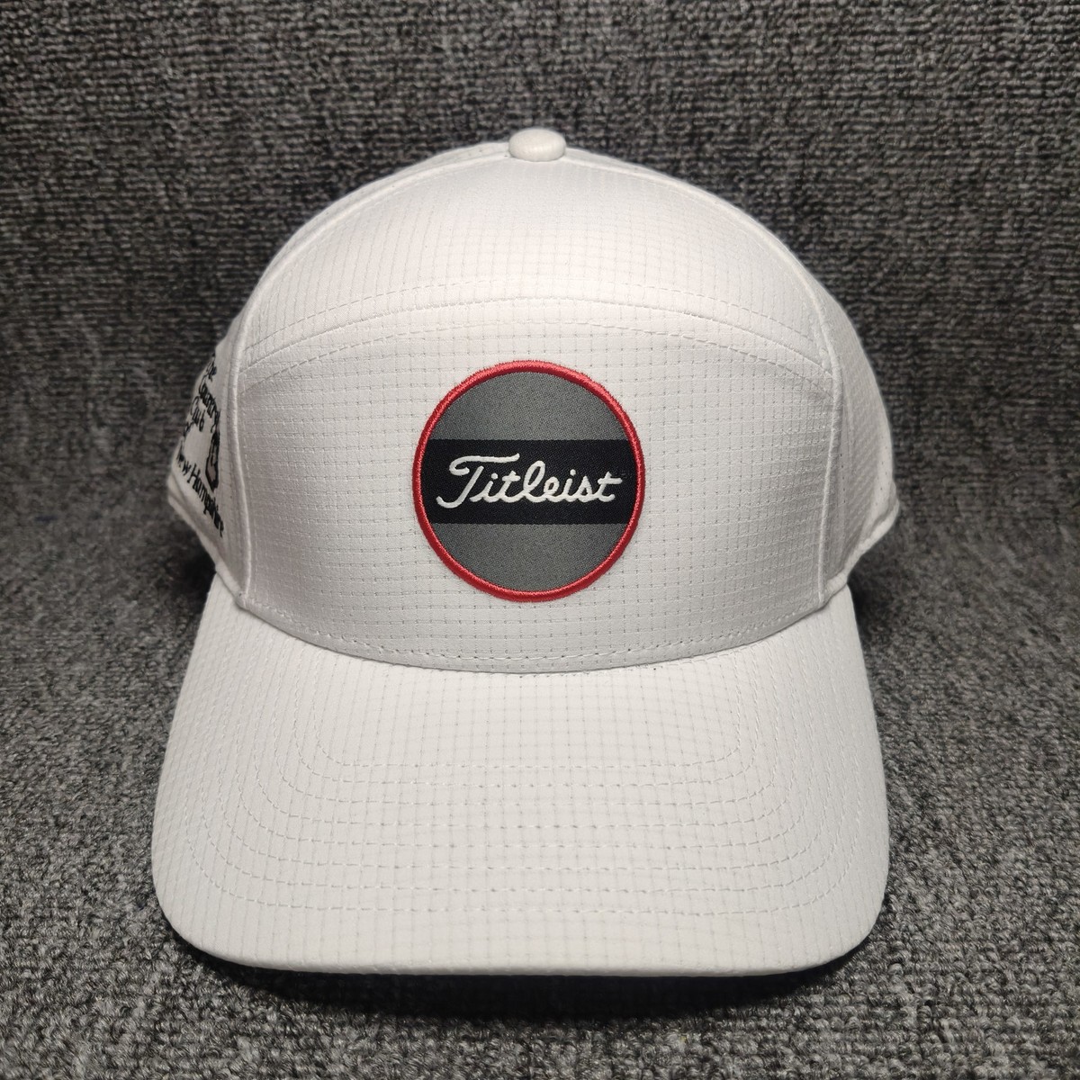 Titleist Golf Hat Cap White 7-Panel Snapback Country Club of New Hampshire