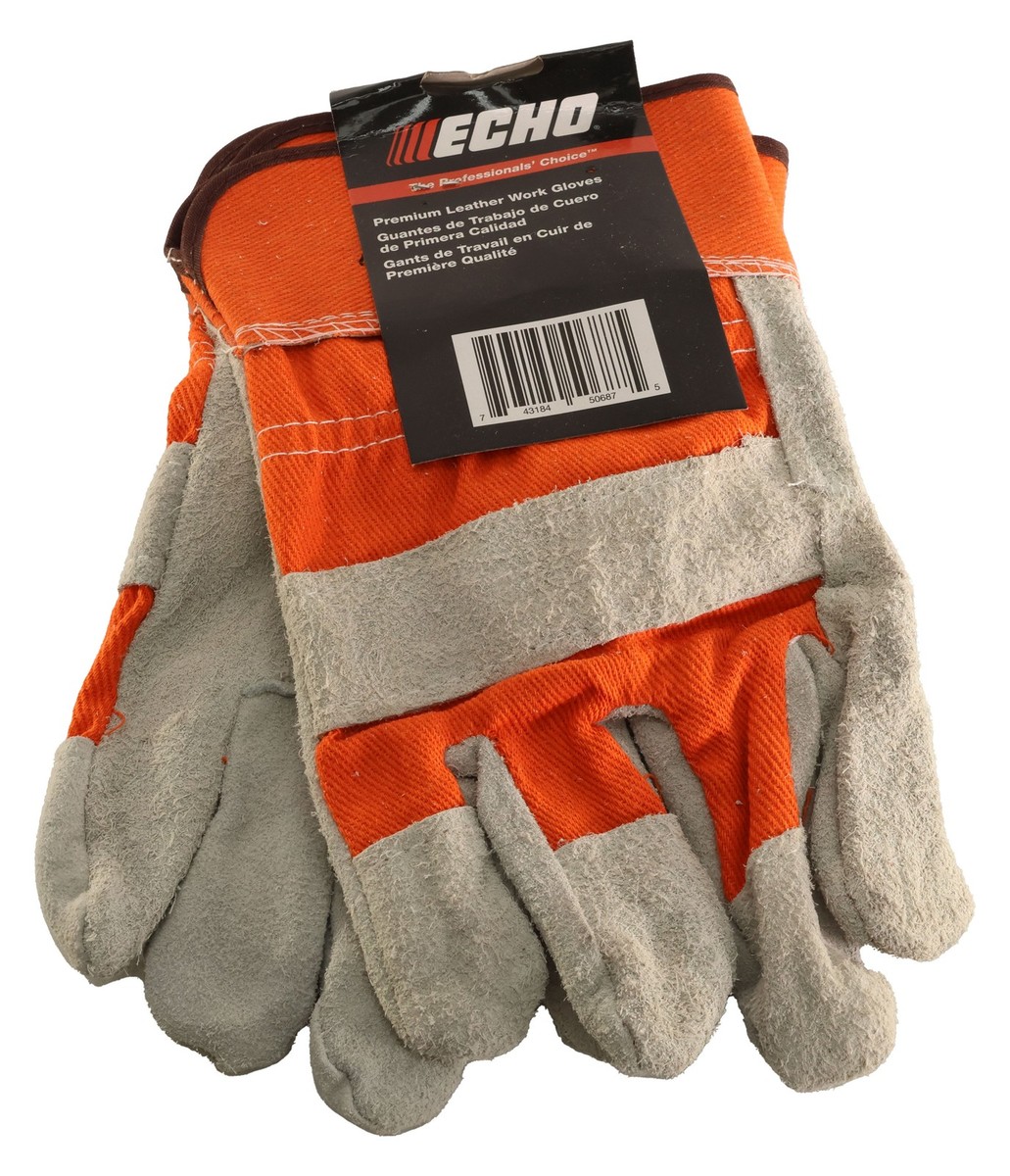 Echo Original Equipment Premium Leather Work Gloves