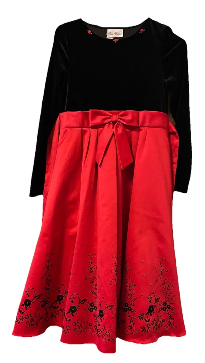 rare editions velvet holiday dress Long Sleeve Dresses for Girls for sale colorgrp-50736