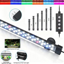 hygger Underwater LED Aquarium Light Full Spectrum RGB Hidden Fish Tank Lamp