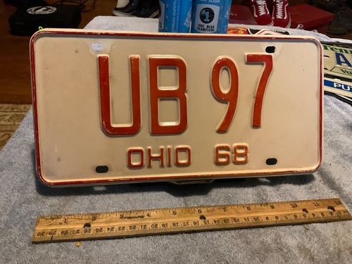 1968 Ohio Nummernschild UB 97