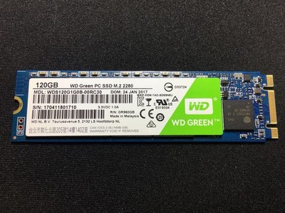 120GB M.2 SSD WD Green PC SSD 2280 WDS120G1G0B 2280 Form Factor *Tested*