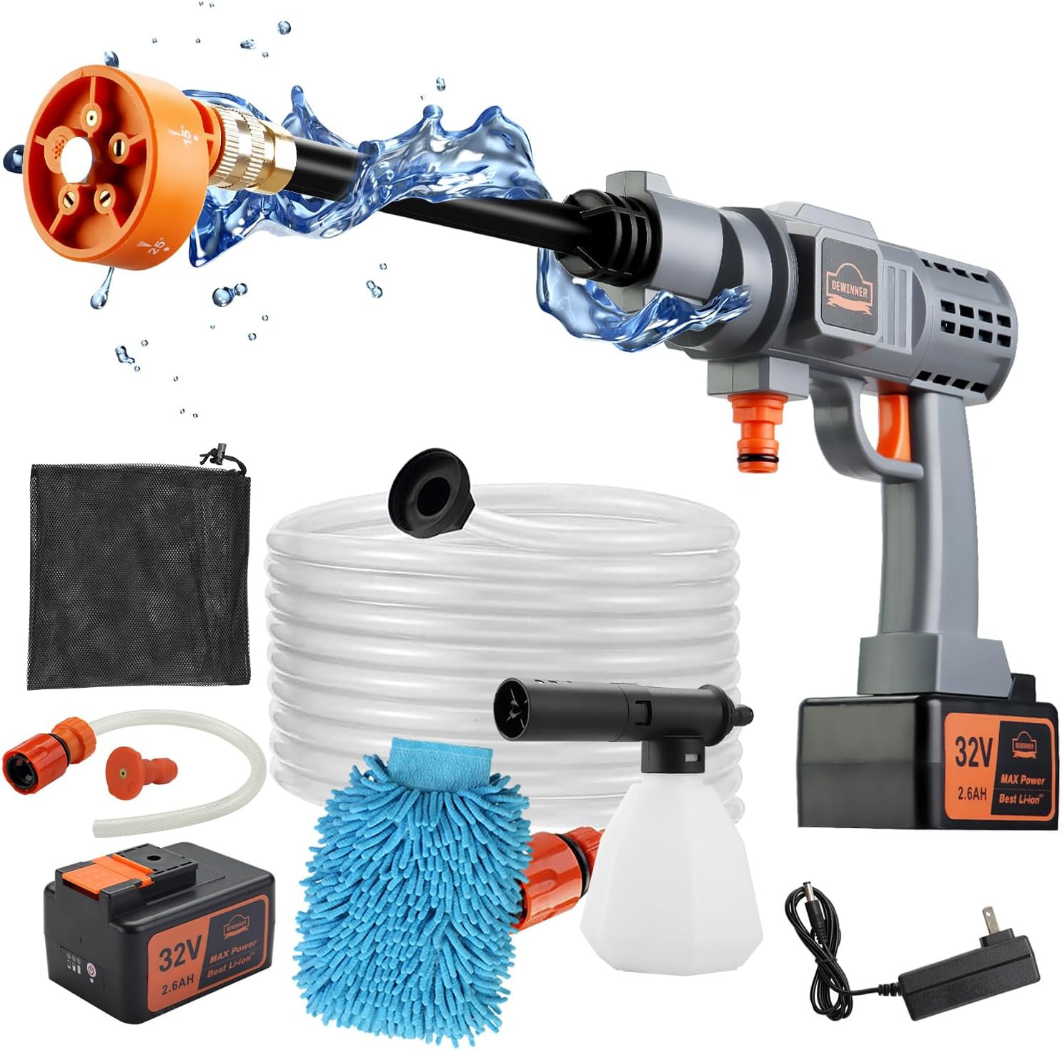 Idropulitrice a Batteria 700 PSI: Lavaggio Auto e Giardino Senza Fili