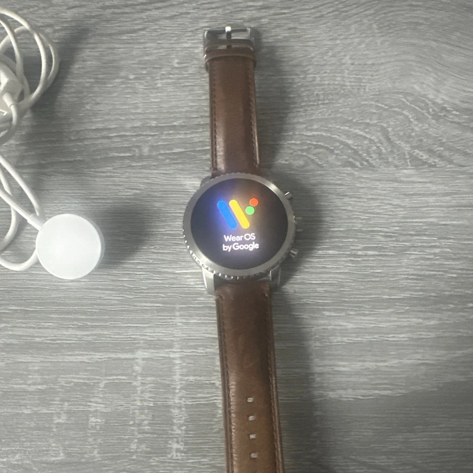 FOSSIL Gen 3 Smartwatch Q Explorist Stainless Steel Brown Leather FTW4003  - Image 4 of 4