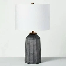 NEW Hearth & Hand with Magnolia Dark Grey Table Lamp (+ LED Bulb) FREE SHIPPING