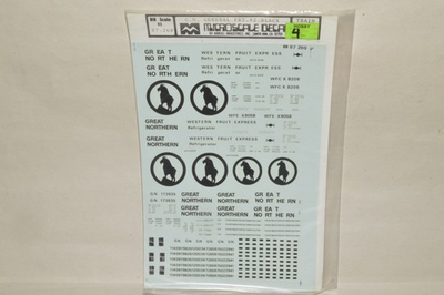 #ad HO scale Microscale 87 269 Great Northern Ry Western Fruit Express reefer box $4.00