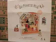 Robotime DIY- Miniature House - Jason's Kitchen Rolife - Kit DG105 - Opened Box