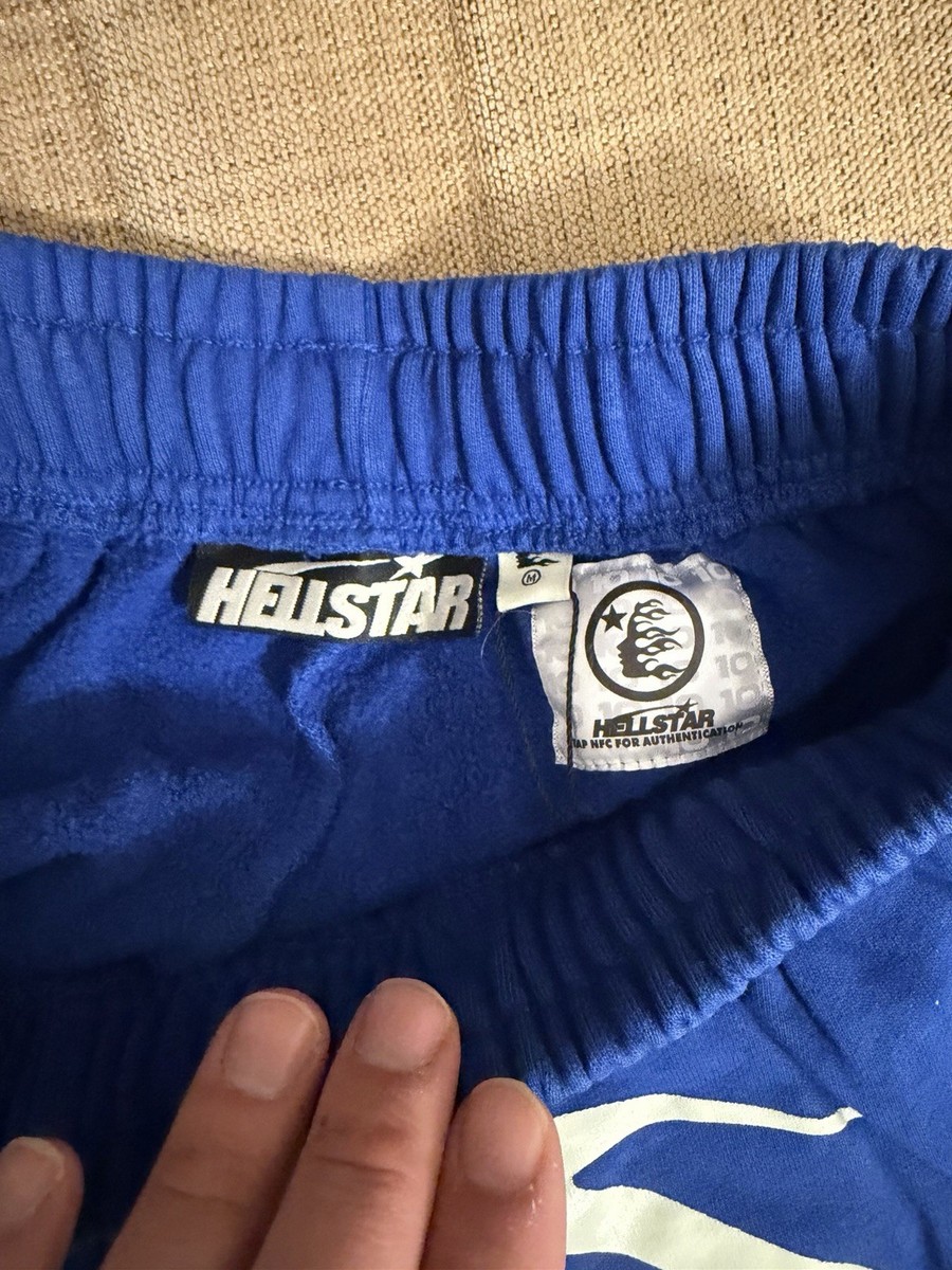 Hellstar Blue warm up shorts Size M | eBay