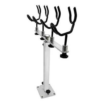 PVC Coated Fishing Rod Holder Aluminum Fishing Rod Bracket Sure Grip Pole Sup...