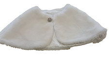 OCCASSIONS Bridesmaid Flower Girl Size S. Fur Bolero Cape