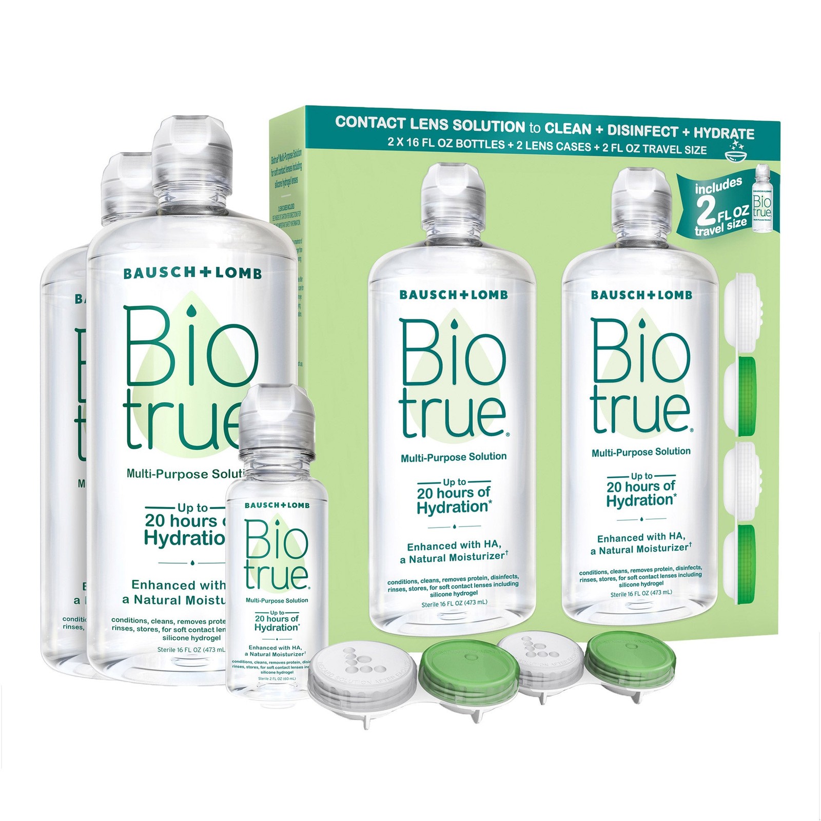 Biotrue Multi-Purpose Contact Lens Solution, 34 Oz, Moisturizes Up to 20 Hours