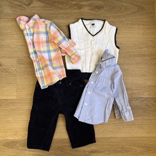Janie and Jack baby boy lot bundle pant, sweater vest, button ups 6M fall winter