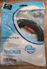 3x RCA Phono Plugs Audio AV Gaming TV Yellow Red & White Leads 2m