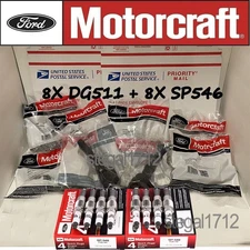 8 packs OEM Genuine DG511 Ignition Coil & Spark Plug SP546 For F150 Ford Lincoln