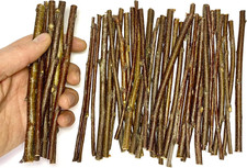 - 120 Gram - Wood Sticks for Crafts - 6 Inch Birch Wood Craft Sticks - Natural T