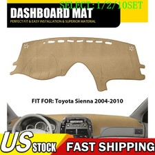Car Dash Mat Dashboard Cover Dashmat For Toyota Sienna 2004-10 05 06 Beige 1~10X