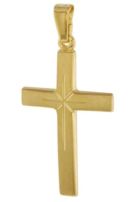 TRENDOR Schmuck Kreuz-Anhänger 24 mm 750 Gold/18 Karat 75550 - Bild 1 von 4