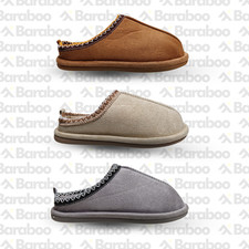 WOMENS GIRLS SNUGG SLIPPERS WARM WINTER LINED FASHION SLIP ON CUSHIONED XMAS
