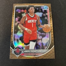2025-26 Bowman Chrome Basketball Amen Thompson Reptilian Refractor