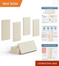 Superior Absorption 4 Pack Soft Camel Acoustic Panels - 2" Thick for Any Space