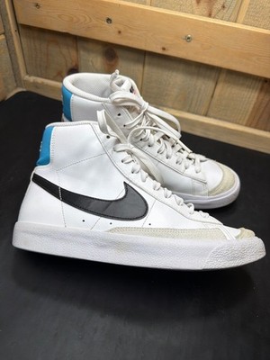 Nike Blazer Mid '77 GS White Black University Blue DA4086-108 Youth 6Y Women 7.5