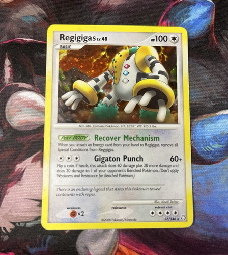Pokemon TCG Regigigas 37/146 Legends Awakened Holo Rare 2008 English