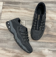Skechers after burn Men's Memory-Foam Lace-up, Sneaker - Black, 11
