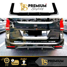 Mercedes V Klasse Viano/Vito W447 MK3 Glanz Schwarz Hecksch&uuml;rze Diffusor Lippe 14-22