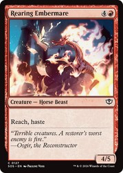 Rearing Embermare (127) Secrets of Strixhaven Common